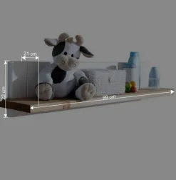 Best Landhaus Wandboard in Weiß & Eichefarben - Envicron Regale