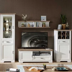 New Landhaus Wohnmöbel Set - Sinolita (vierteilig) WohnwÀnde