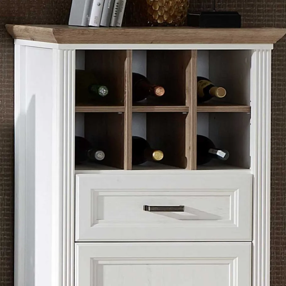 New Landhaus Wohnmöbel Set - Sinolita (vierteilig) Wohnwände