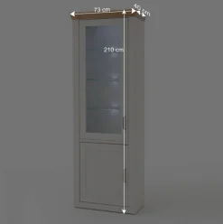 Outlet Landhaus Wohnwand als Möbel-Set - Samula (vierteilig) Wohnwände