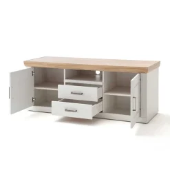 Outlet Landhaus Wohnwand als Möbel-Set - Samula (vierteilig) Wohnwände