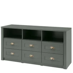 Sale Landhaus Wohnwand in Dunkelgrün - Niestov (vierteilig) Wohnwände