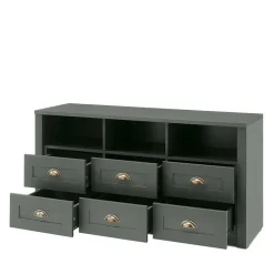 Sale Landhaus Wohnwand in Dunkelgrün - Niestov (vierteilig) Wohnwände