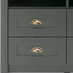 Sale Landhaus Wohnwand in Dunkelgrün - Niestov (vierteilig) Wohnwände