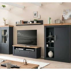 Discount Landhaus Wohnwand Set - Lionel (vierteilig) Wohnwände