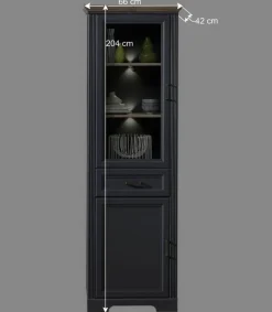 Discount Landhaus Wohnzimmermöbel in Grau - Thumbs (dreiteilig) Wohnwände