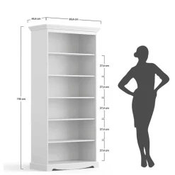 Best Landhaus-Bücherregal mit sechs Fächern - Manipur Regale