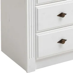 Sale Landhausstil Kommode in Weiß & Grau - Caneon Kommoden