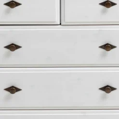 Sale Landhausstil Kommode in Weiß & Grau - Caneon Kommoden