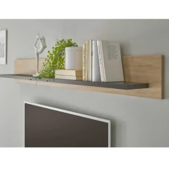 Outlet Landhaus-TV-Anbauwand Set - Hengas (dreiteilig) Wohnwände