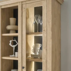 Outlet Landhaus-TV-Anbauwand Set - Hengas (dreiteilig) Wohnwände