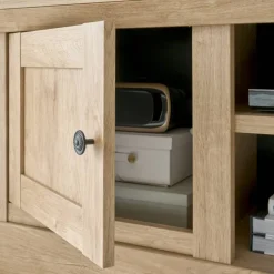 Outlet Landhaus-TV-Anbauwand Set - Hengas (dreiteilig) Wohnwände