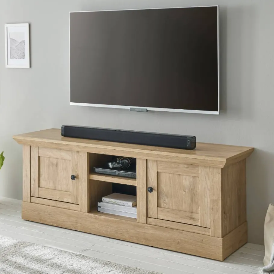 Best Landhaus-TV-Board in Eiche Gold - Hengas Tv & Hifi-Möbel|Lowboards