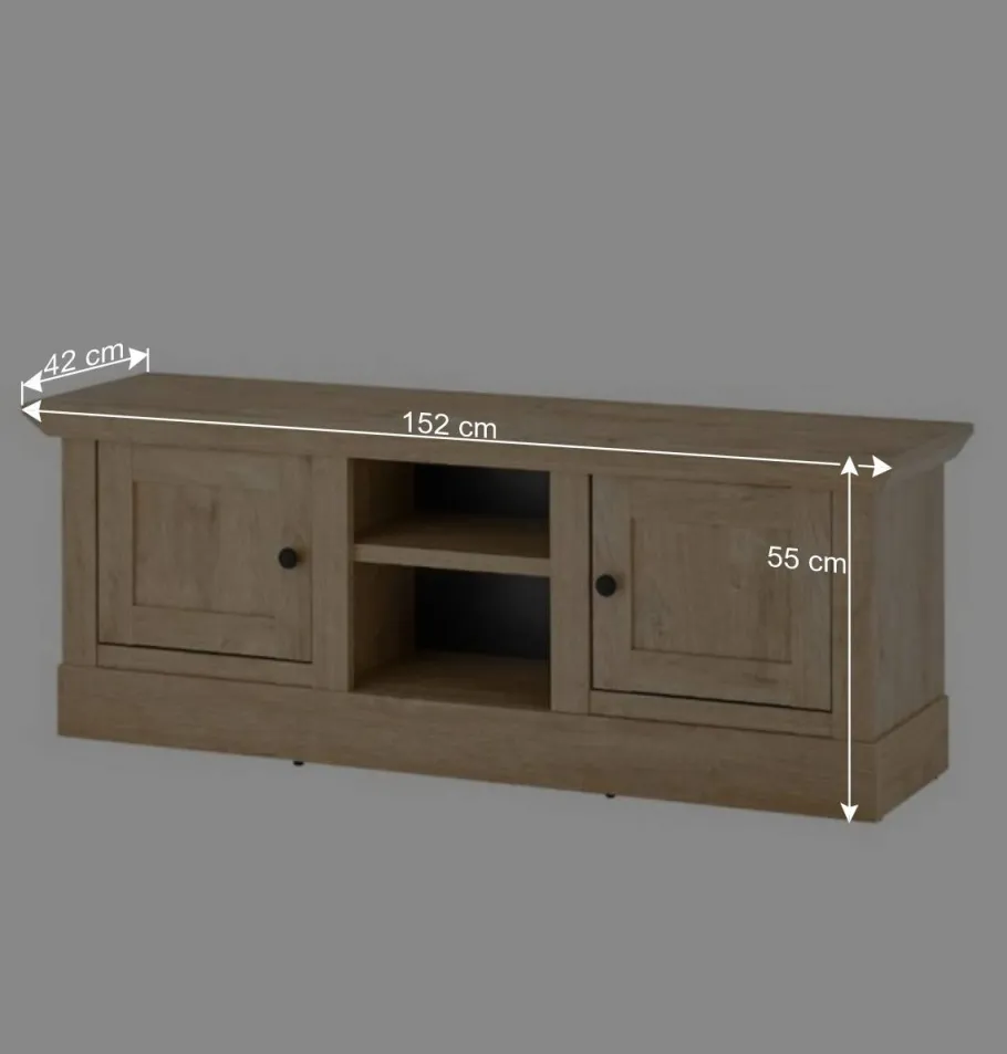 Best Landhaus-TV-Board in Eiche Gold - Hengas Tv & Hifi-Möbel|Lowboards