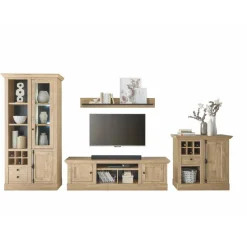 Clearance Landhaus-Wohnwand Set - Hengas (vierteilig) Wohnwände