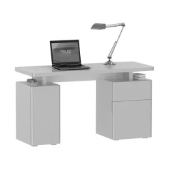 Sale Laptop-Tisch Eminia in Hochglanz Weiß Tische