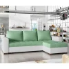 Sale L-Design Schlafsofa in Hellgrün und Weiß - Ingo Sofas