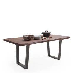 Hot Live Edge Tisch in Walnuss Braun - Typhanie Tische