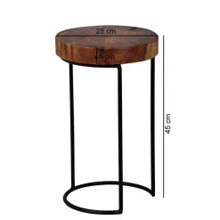 Best Loft Design Beistelltischchen Bebevos rustikal Tische