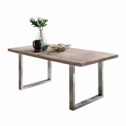 Online Loft Designtisch Deluiga mit Edelstahl Gestell Tische