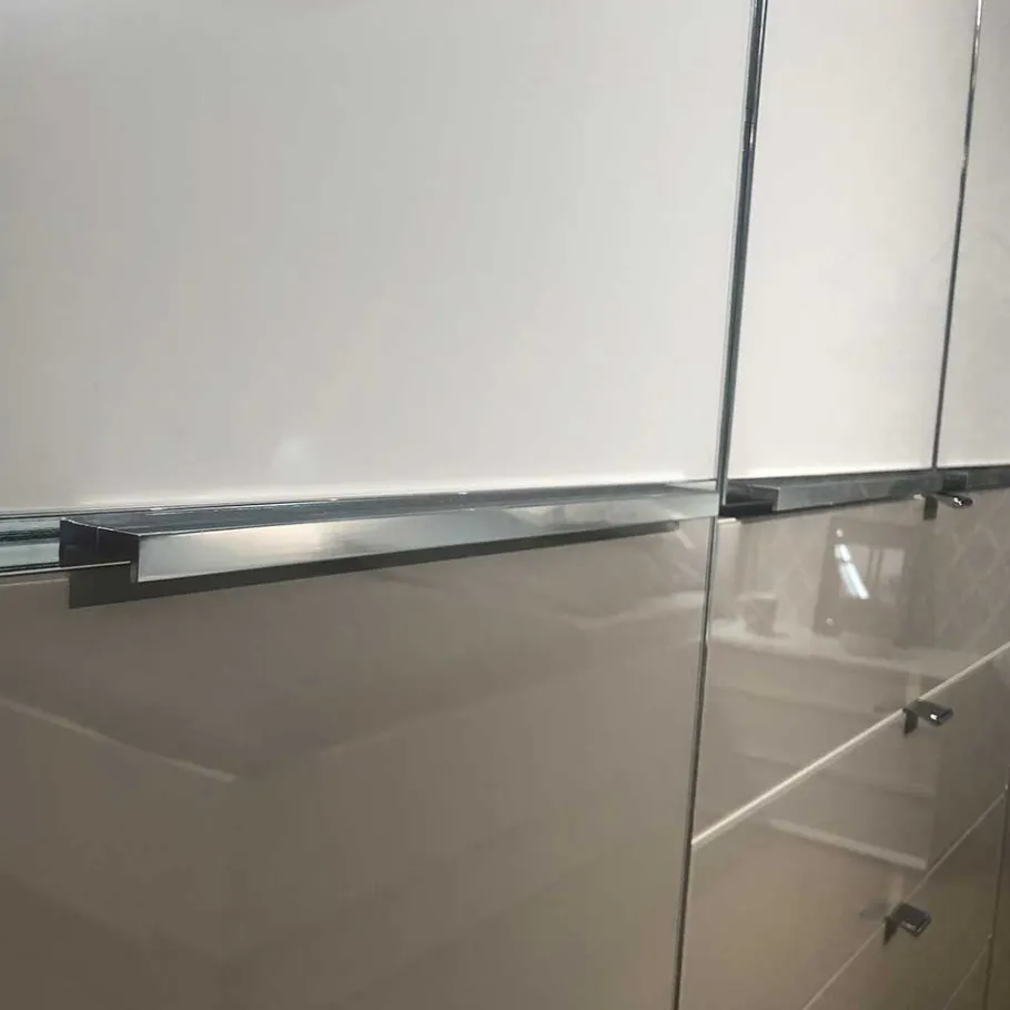 Best 1,98m Kombi-Kleiderschrank mit Glasfront - Pascan Kleiderschränke|Schränke