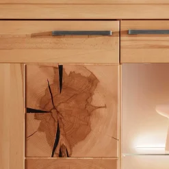 Hot Massive Anbauwand aus Kernbuche - Sarosca (vierteilig) Wohnwände