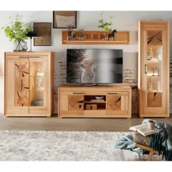 Hot Massive Anbauwand aus Kernbuche - Sarosca (vierteilig) Wohnwände