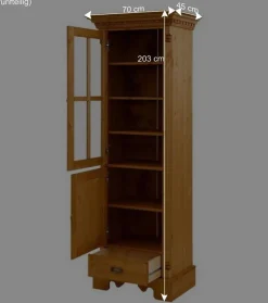 Discount Massive Landhaus Schränke als Set - Fausanda (fünfteilig) Wohnwände