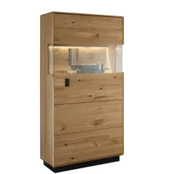 Sale Massive Wohnzimmereinrichtung mit LED - Xeddos (dreiteilig) Wohnwände