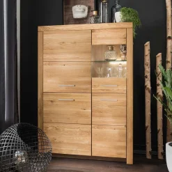 Sale Massives Highboard mit vier Türen - Loitons Highboards|Vitrinen