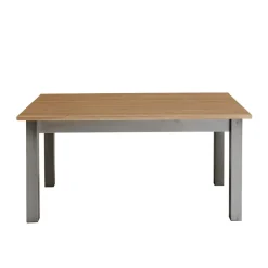 Sale Massivholz Esstisch Ziamora in Grau Kiefer Tische