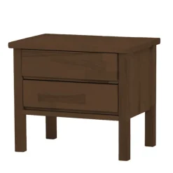 Outlet Massivholz Nachtkommode aus Buche Andreassy in Walnuss geölt Kommoden