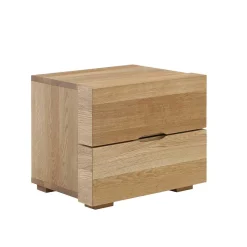 Best Massivholz Nachttisch Sofie mit zwei Schubladen Kommoden