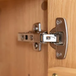 Best Massivholz Vitrine in Eiche mit Schwarz - Eribella Highboards|Vitrinen