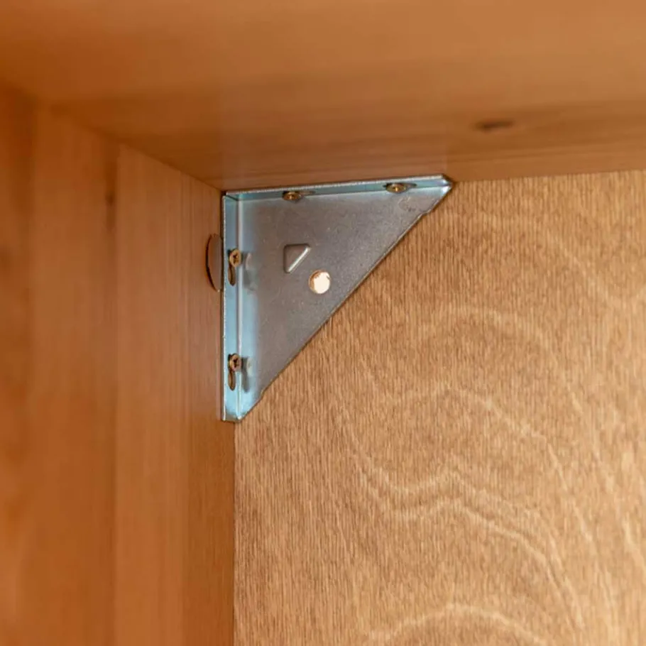 Best Massivholz Vitrine in Eiche mit Schwarz - Eribella Highboards|Vitrinen