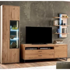 Hot Massivholz Wohnwand Möbel Set - Assela (dreiteilig) Wohnwände