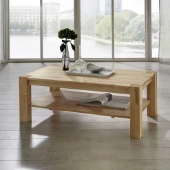 New Massivholz-Couchtisch Pogamo aus Kernbuche Tische