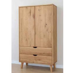 Best Massivholz-Kleiderschrank mit zwei Schubladen - Fabijola Kleiderschränke|Schränke