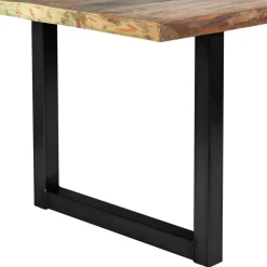 Best Mehrfarbiger Esstisch Altholz Shabby Chic Enjadara mit Stahl Schwarz Tische