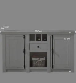 Hot Mehrteilige Wohnkombination Chelles im Landhausstil (vierteilig) Wohnwände
