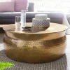 Hot Metall Design Sofatisch in Gold - Lucios Tische