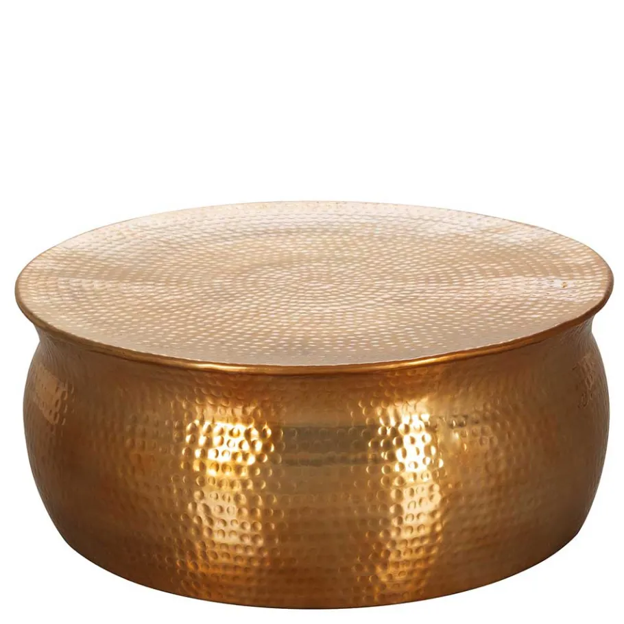 Hot Metall Design Sofatisch in Gold - Lucios Tische