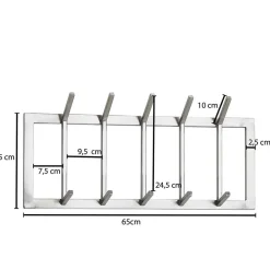 Best Metall Wandgarderobe in Silber - Rading Garderoben
