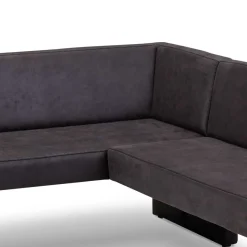 Sale Microfaser Polstereckbank in Anthrazit - Daricca Sitzbank