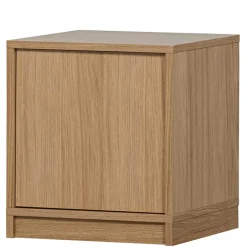 Outlet Minimalistische Wohnwand in Eiche - Ewana (sechsteilig) Wohnwände