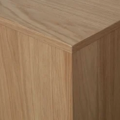 Outlet Minimalistische Wohnwand in Eiche - Ewana (sechsteilig) Wohnwände