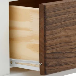 Best Modern Country Nachtkommode in Weiß - Yakos Kommoden