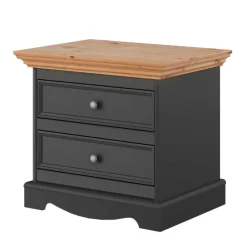Sale Modern Country Nachtkommode in Grau & Kiefer - Eromsia Kommoden