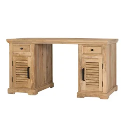 Sale Modern Country Schreibtisch mit Lamellentüren - Muray Tische