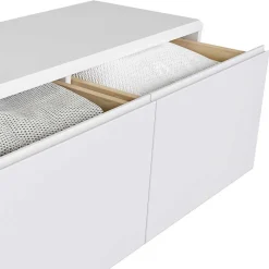 Best Moderne Garderobenmöbel aus Holz in Weiß - Oranias (dreiteilig) Garderoben